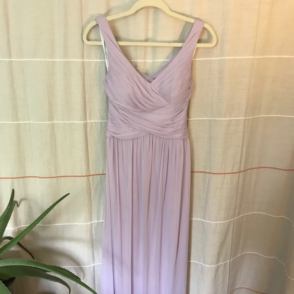 David’s Bridal lavender bridesmaid dress